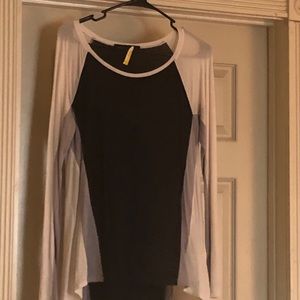 BCBG very light weight hi-low top.